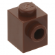 LEGO kocka 1x1 oldalán egy bütyökkel, vörösesbarna (87087)